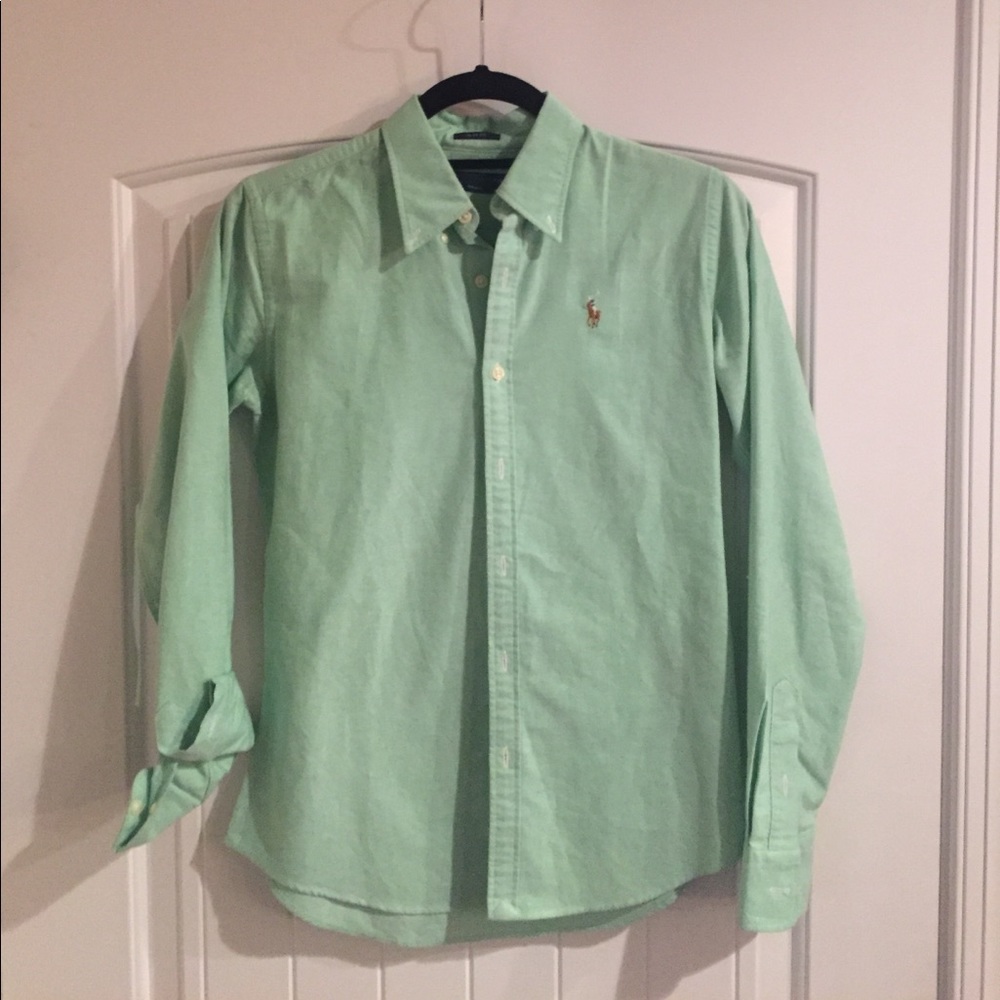 Mint green Ralph Lauren button down