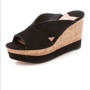 Diane Von Furstenberg DVF wedge sandal 8.5