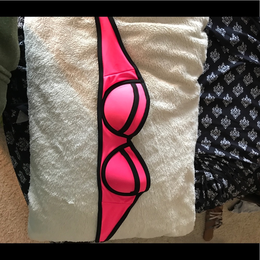 ASOS pink swimsuit top