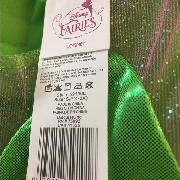 Disney tinker bell Girls Dress Up Costume - Picture 5 of 6