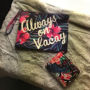 🌴 tropical wallet and clutch 🌴