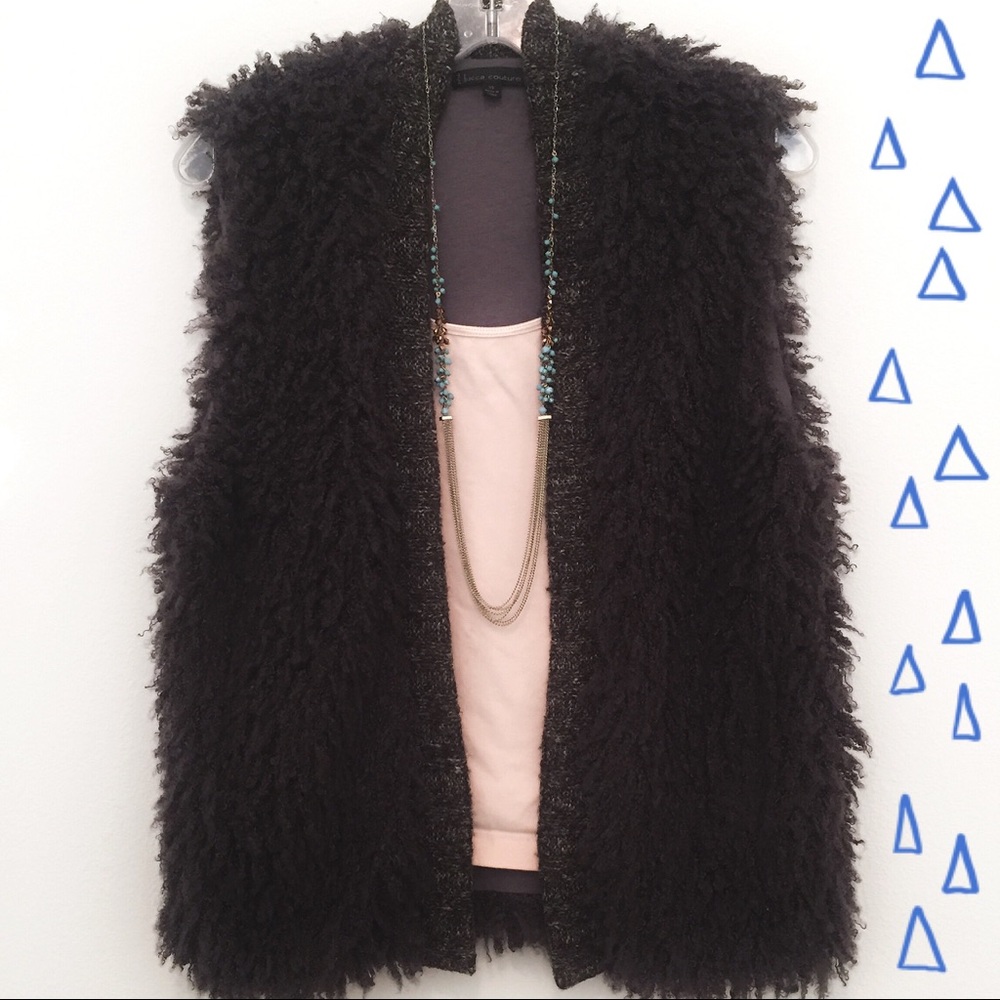 Lucca Couture Fuzzy Vest
