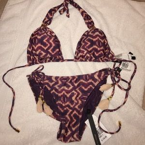 String Bathing suit top & bottom bundle
