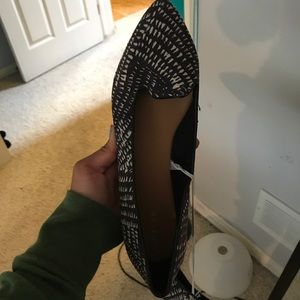 Black and white flats never worn