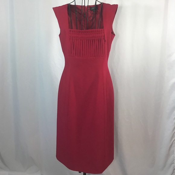 Tahari Dresses & Skirts - Tahari ASL Red Pleated Dress