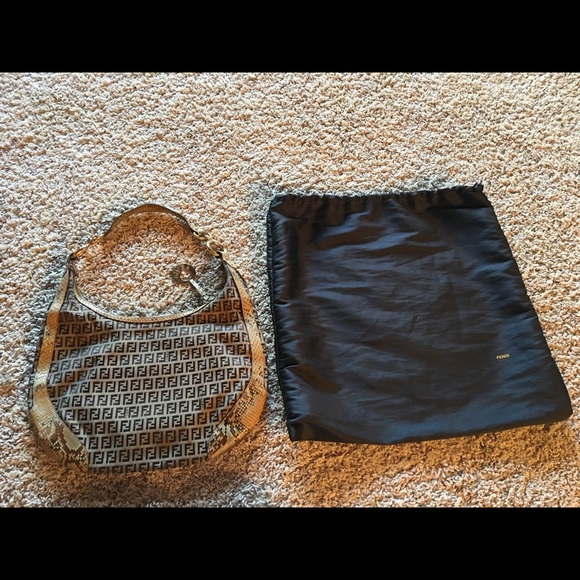 PRICED TO SELL!! Fendi Snakeskin Hobo Bag - Picture 2 of 7