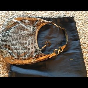 PRICED TO SELL!! Fendi Snakeskin Hobo Bag