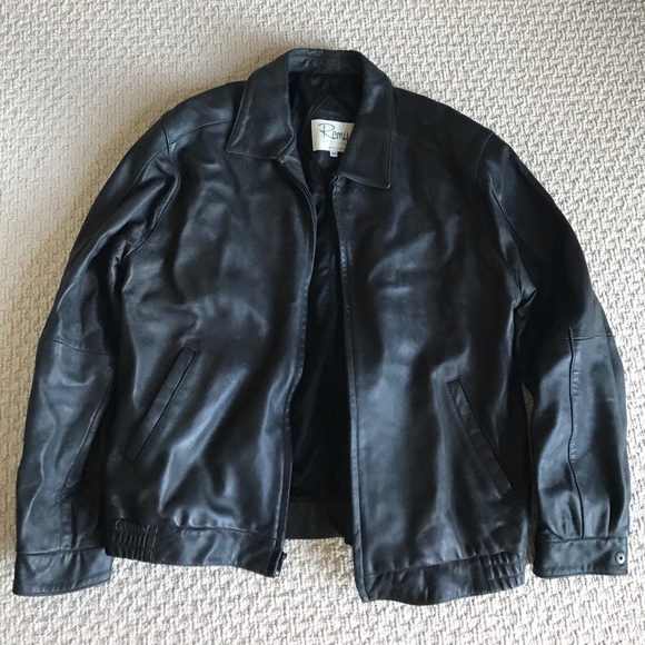 Remy Leather Jackets Coats Mens Remy Black Lambskin Leather Jacket Size 44 Poshmark