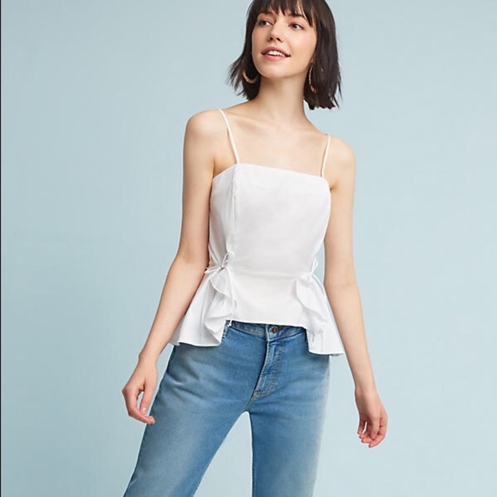 Anthropologie Poplin Peplum Cami - Picture 2 of 4