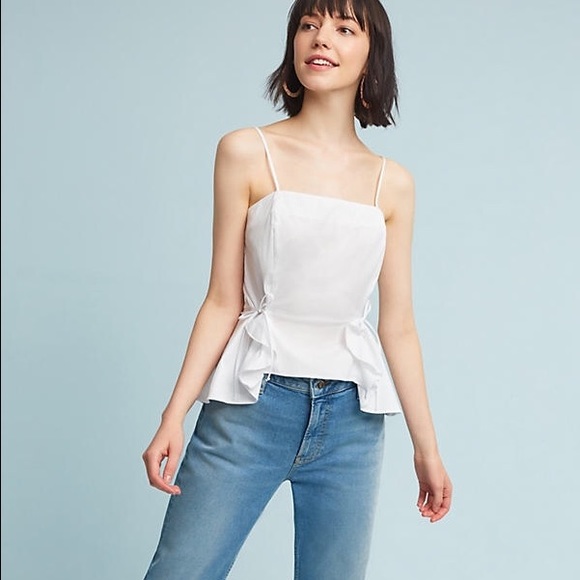 Anthropologie Poplin Peplum Cami - Picture 2 of 4