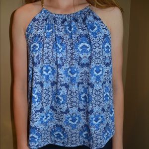 VENUS Blue Halter Tank Top