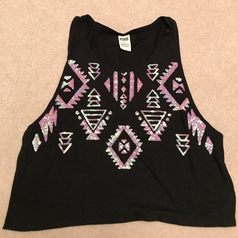 Pink tank. Size XS. Excellent condition. Black