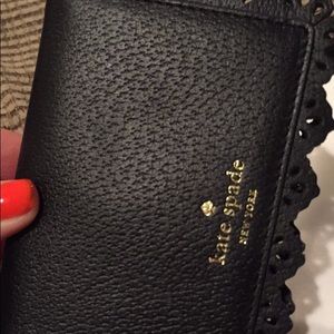 Small Kate Spade Black Lace Wallet.