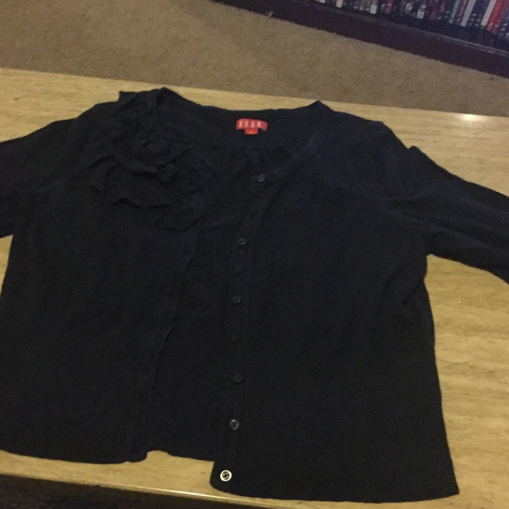 Black cardigan