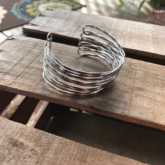 Silver Cuff Bracelet - Picture 2 of 2