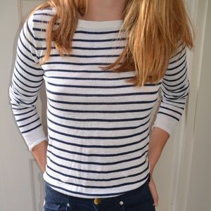 Ralph Lauren Navy Striped Sweater