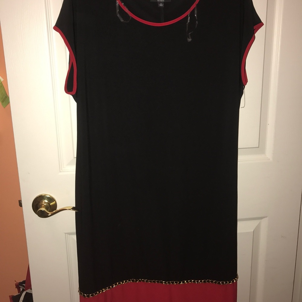 Black and red dress