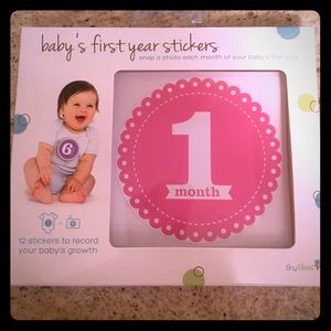 Baby's First year stickers. (Girl)