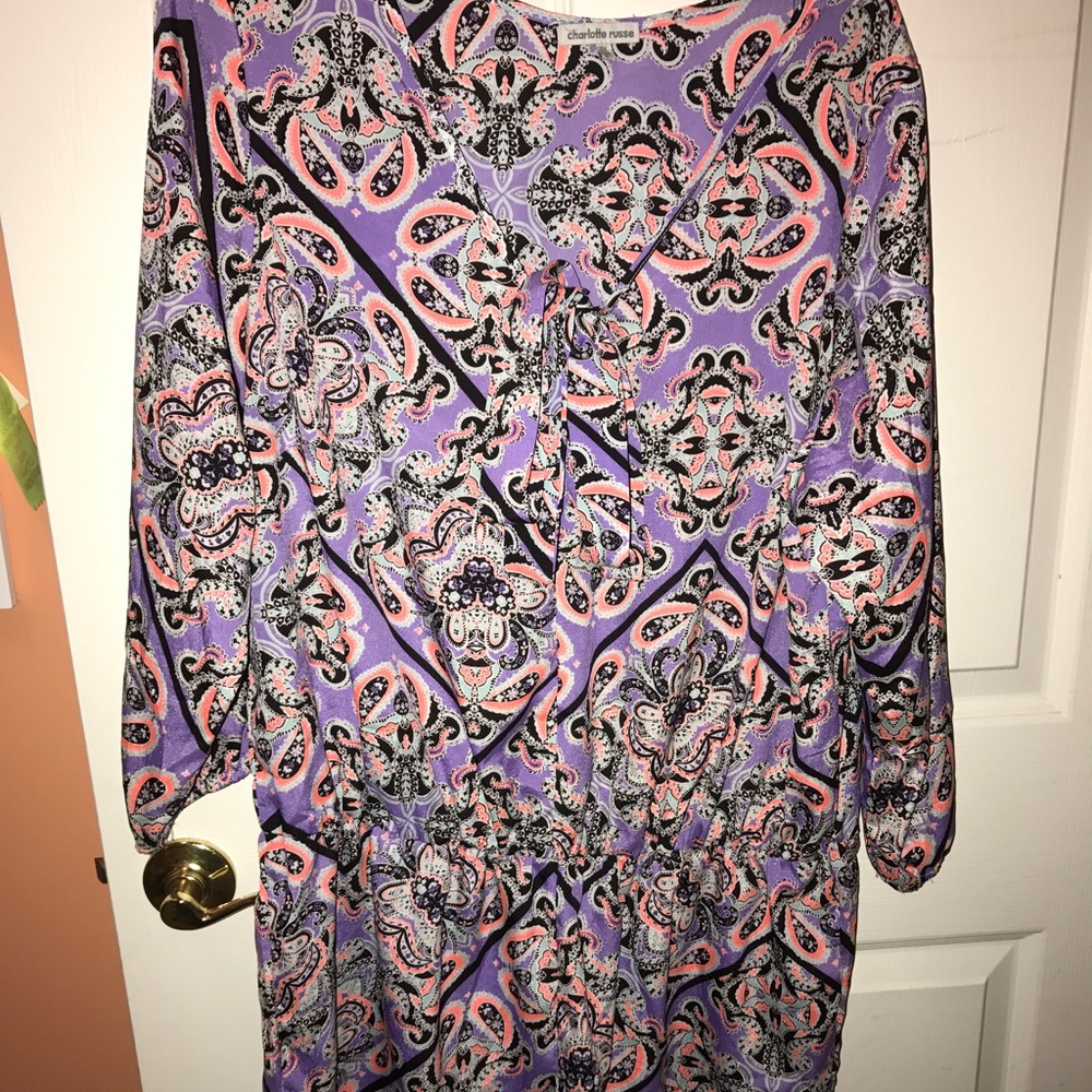 Patterned romper