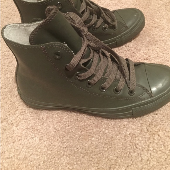 green rubber converse