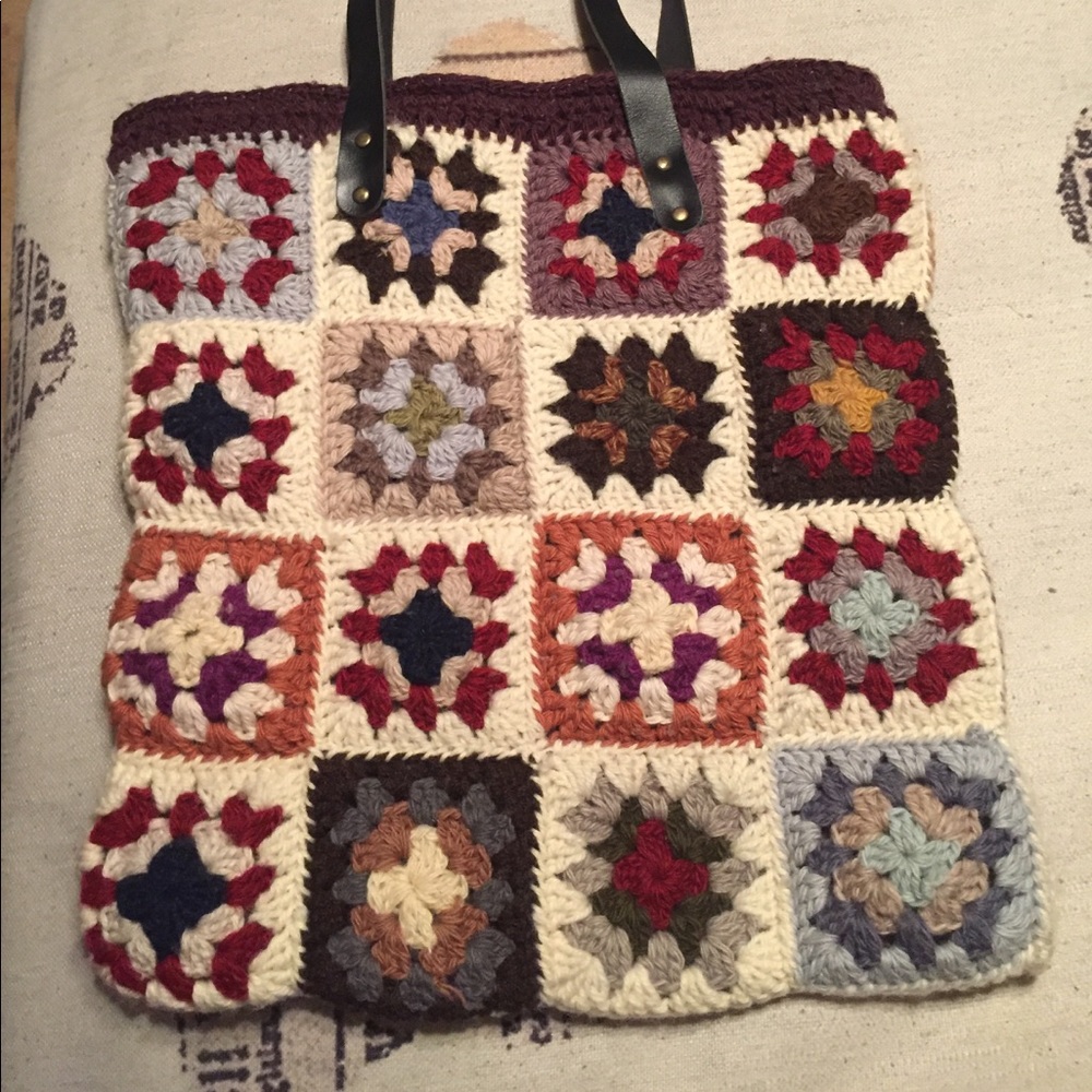 Crochet Squares Tote