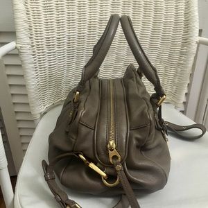 Marc Jacobs Grey Leather Q Baby Groove Bag