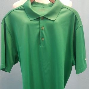 Men's Nike Golf shirt.  Green. Large.