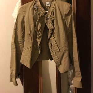Tan blazer with collar detail by Sparrow (anthro)