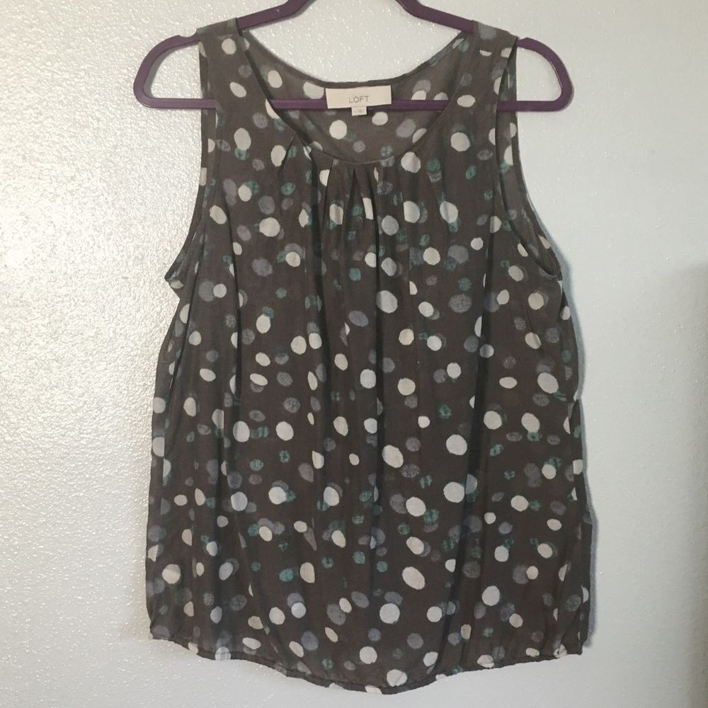 LOFT Polka Dot Blouse