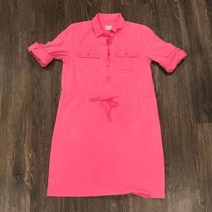 J.Crew Hot Pink Shirt Dress - Size 4