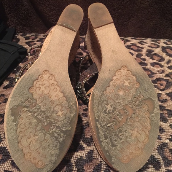 Not Rated Bronze Rhinestone Wedge - Picture 3 of 5