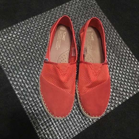 Toms Shoes - Burnt Orange Mesh TOMS Espadrilles