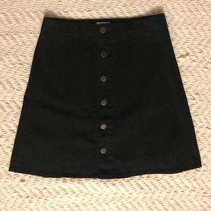 Black Denim Skirt
