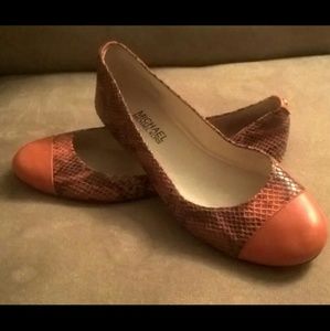 MICHAEL Michael Kors Python Print Flats