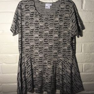 EYELASH PRINT PEPLUM TOP *FAN FAVORITE | 20