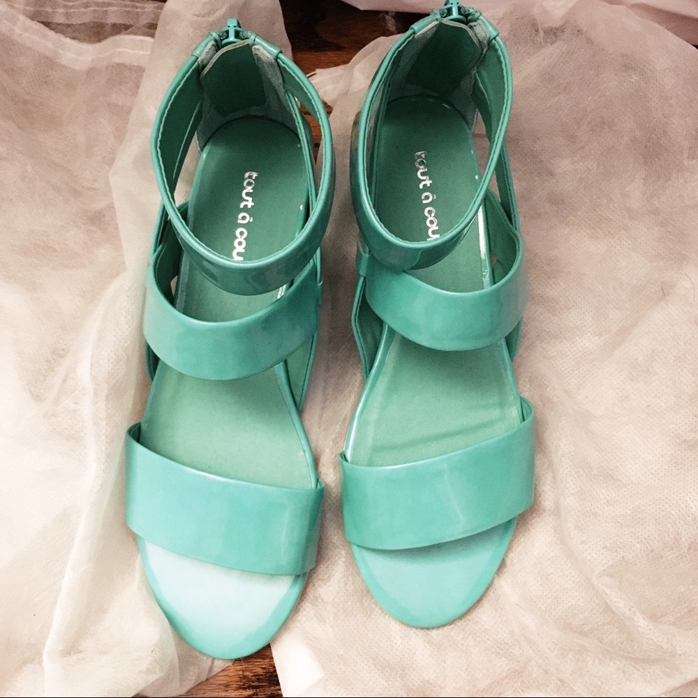 Turquoise sandals