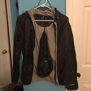 MEMBERS ONLY ZIP UP RAIN JACKET