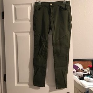 Army Green Skinny Jeans