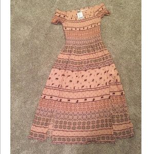 Urban Outfitters boho off-the-shoulder dress