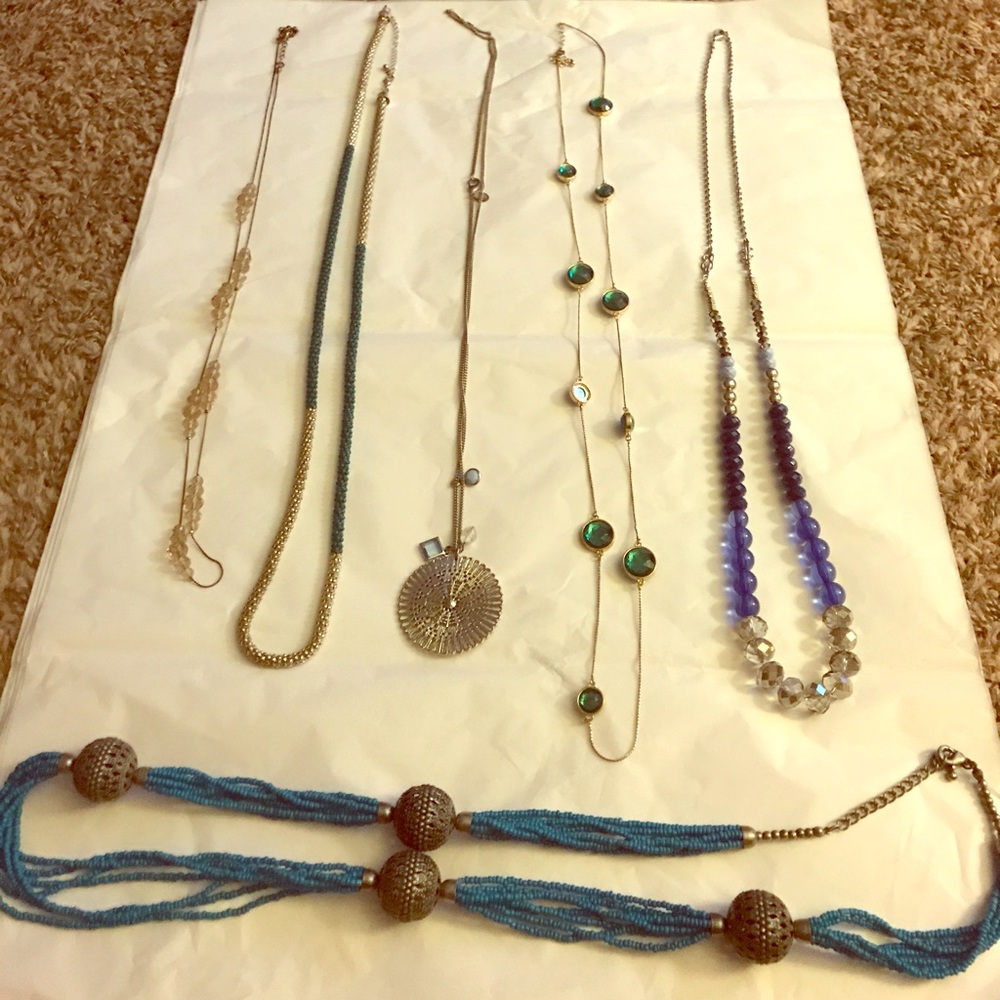 Assorted long necklaces