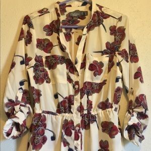 Collection Costa Blanca Cream Flowery Dress