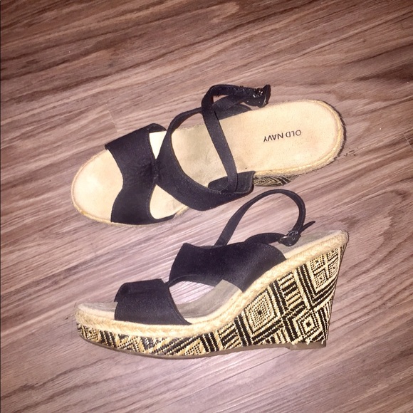 Old Navy Shoes - Old Navy Woven Wedge Sandals