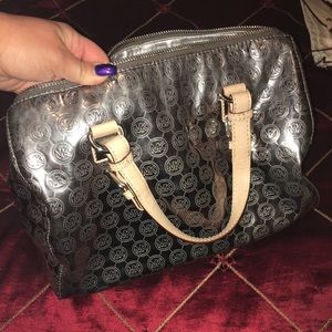 Michael Kors- Medium Metallic Leather Duffel