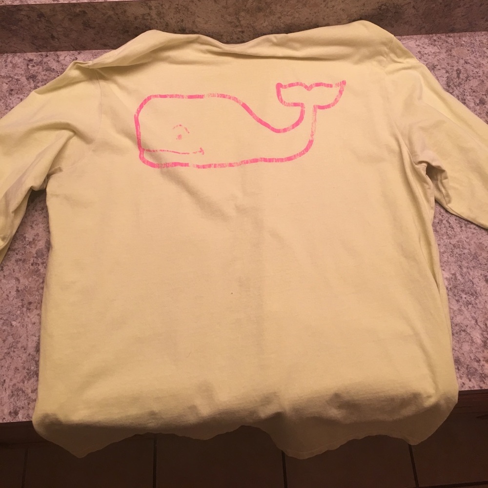 neon yellow vv long sleeve shirt