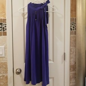 Madison Marcus 100% silk tie neck dress sz S