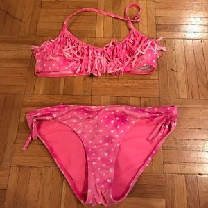 Pink Star Fringe Bikini!!