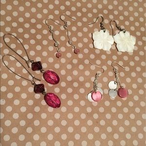 4 sets of earrings