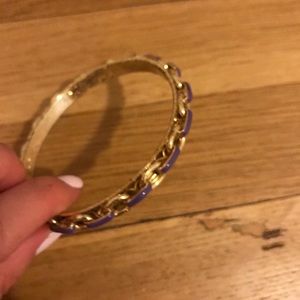 Purple and gold bangle from JCrew