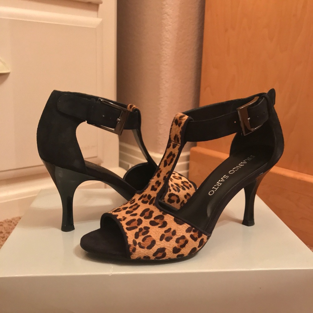 NEW Franco Sarto Leopard-Print 3" Heel Size 6.5 M