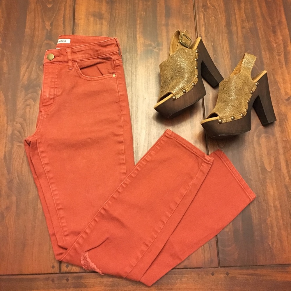 Rustic Orange Jeans